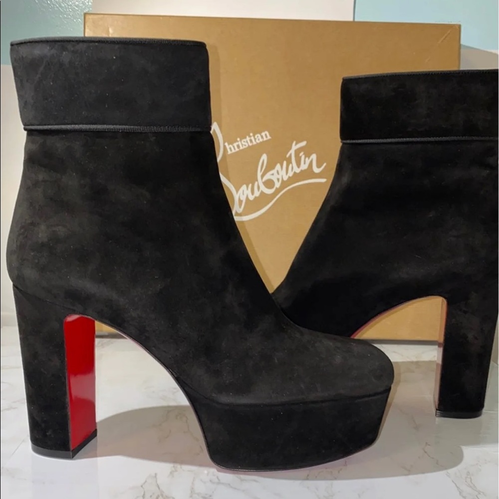 COPY - Christian Louboutin Protorlato black suede boots